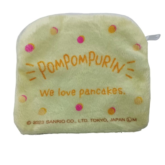 Pompompurion (sanrio character) fluffy zipper pouch. - Picture 3 of 6